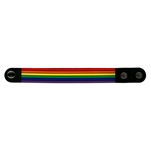 Rainbow stripes rubber wristband